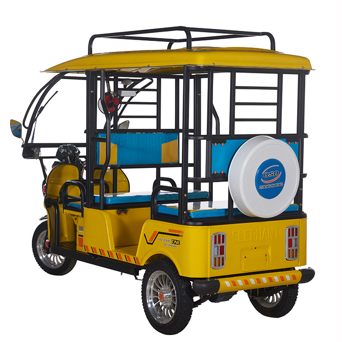 QSD electric trike three wheel electric tricycle 25km/h e-rickshaw for sale