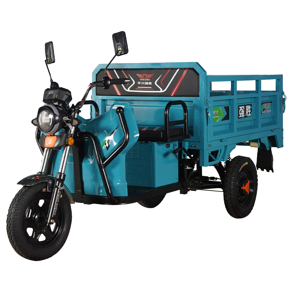 China Wholesale Taxi Passenger Tricycles Factories - 2020 Popular Design Light Weight Heavy Loaded Electric Tricycle Truck 1000W Loader Electric Rickshaw Price – Qiangsheng