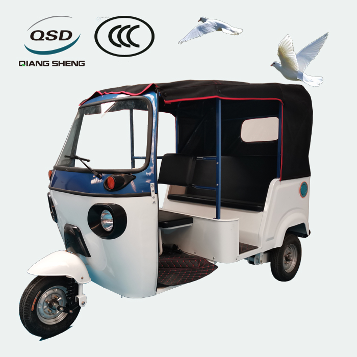 China Electric Tuk Tuk Exporter  for 48v 4000w 2 to 4 Hours Fast Charging Tuktuk Three Wheel Rickshaw For 3 Passengers