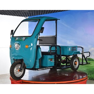 2022Electric sanitation vehicle capable of loading 4 garbage cans 100ah battery electric rickshaw for cargo