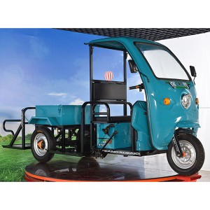 2022Electric sanitation vehicle capable of loading 4 garbage cans 100ah battery electric rickshaw for cargo