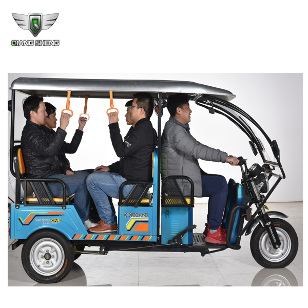 China Wholesale New Electric Tricycle Factories - 48V three wheeler electric passenger rickshaw 6 passenger tricycle hot sale electronic city metro on sale  – Qiangsheng
