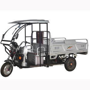 1ton electric cargo rickshaw with roof China factory supply electric tricycle for cargo on sale