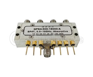 RF High Switching Speed High Isolation Test Systems SP4T PIN Diode Switches