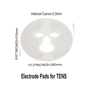 Face Shape Self-Adhesive TENS Patches for Massager