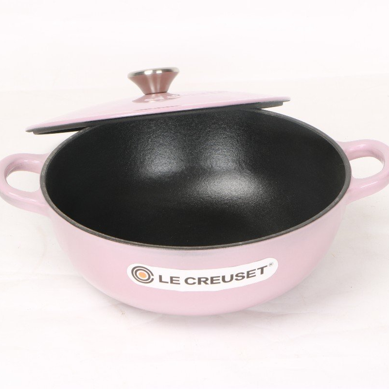 Reasonable price Pink Cast Iron Dutch Oven - cast iron skillet fry pan soup pot – Quleno