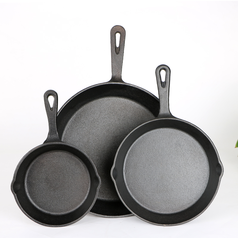 Factory wholesale Blue Cast Iron Casserole Dish - cast iron fry pan – Quleno
