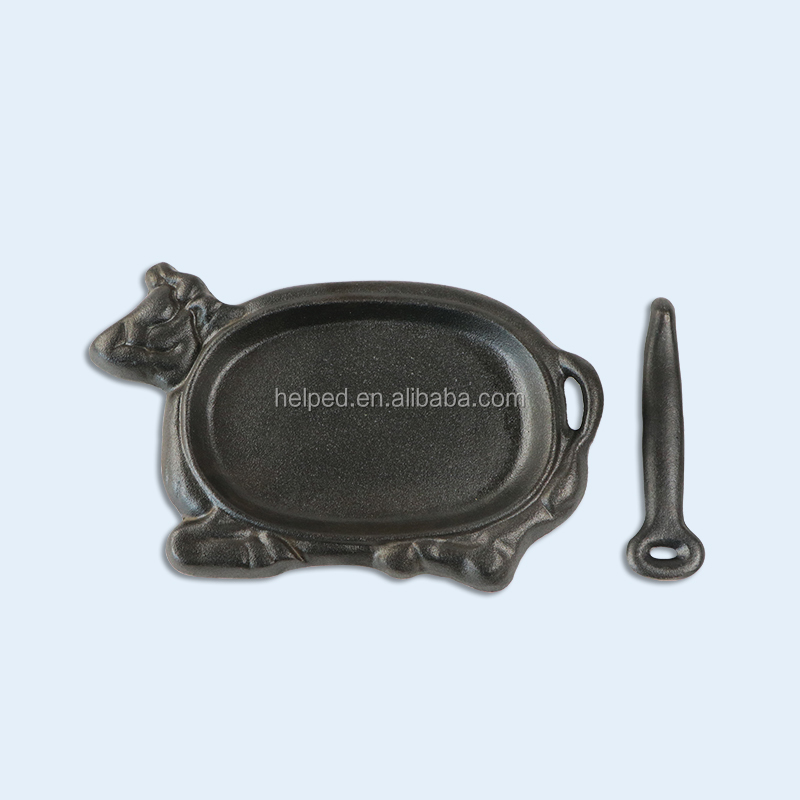 2022 High quality Cast Iron Oven Dish - Cow shape pan cookware cast iron frying pan &skillet set – Quleno