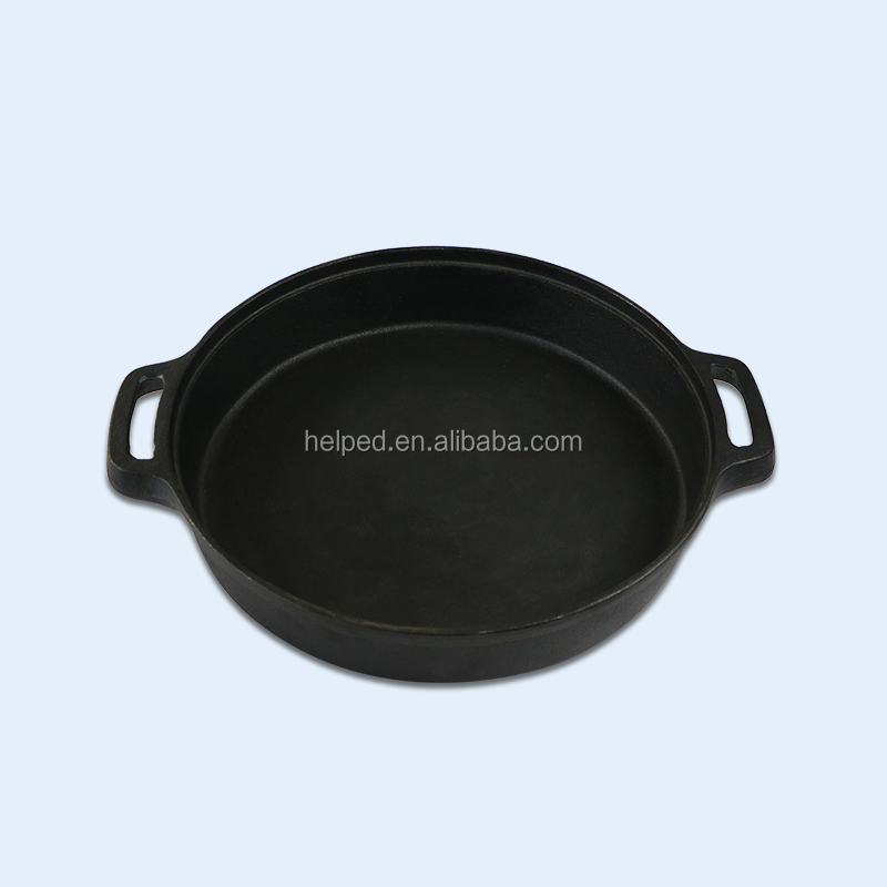 Cast Iron Electrical Deep Special Two Ears Fryer Frying Grill Pan