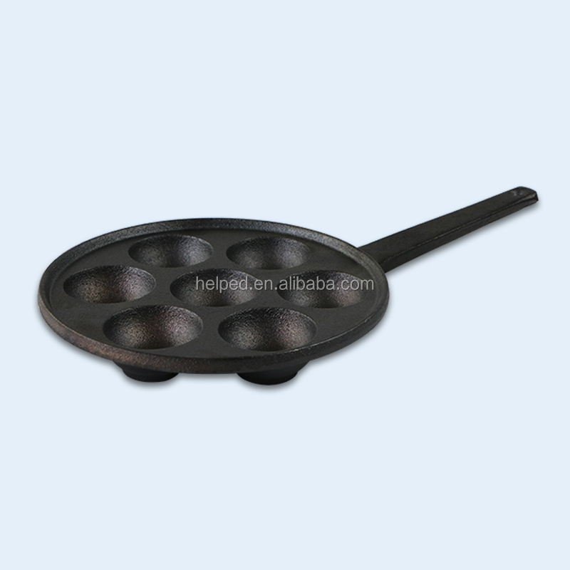 Wholesale Price Small Cast Iron Casserole Dish - Cast iron cake seven holes baking pans – Quleno