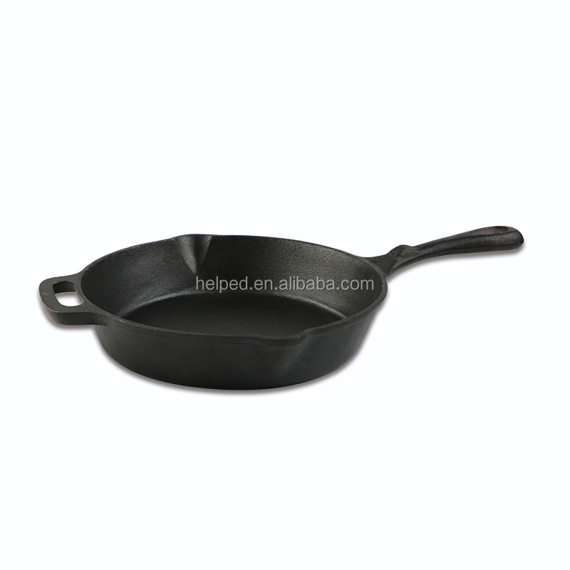 China Cheap price Enameled Cast Iron Casserole - Hot sale top quality best price cast iron frying pan with ears long handle – Quleno