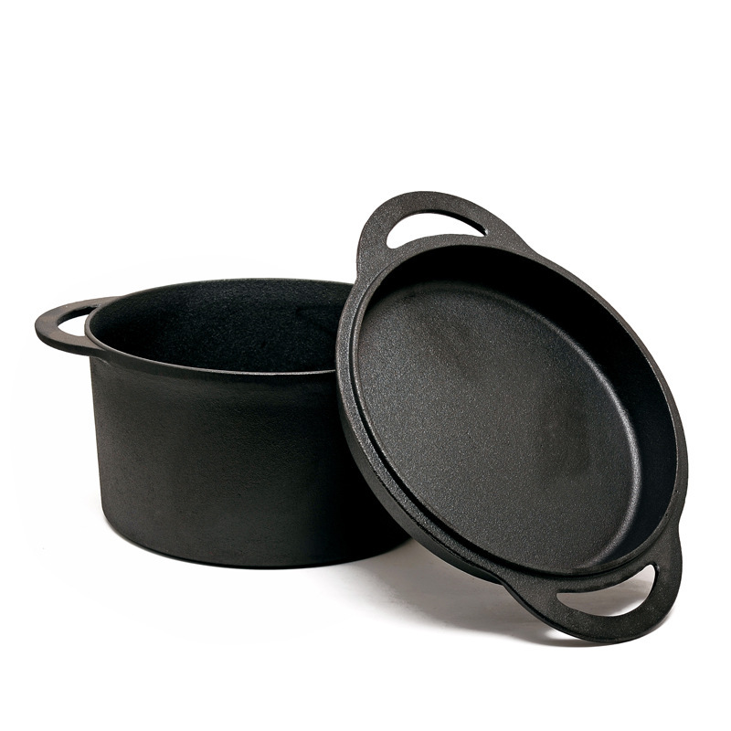 Thousands of European classical music Netherlands pot cast iron frying pan dual pot lid can do a 23cm frying pan
