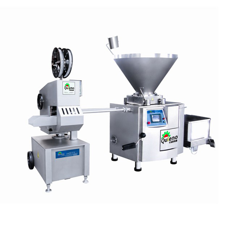 Leading Manufacturer for Production Of Chicken Sausage - vacuum stuffer and great wall double clipping machine – Quleno