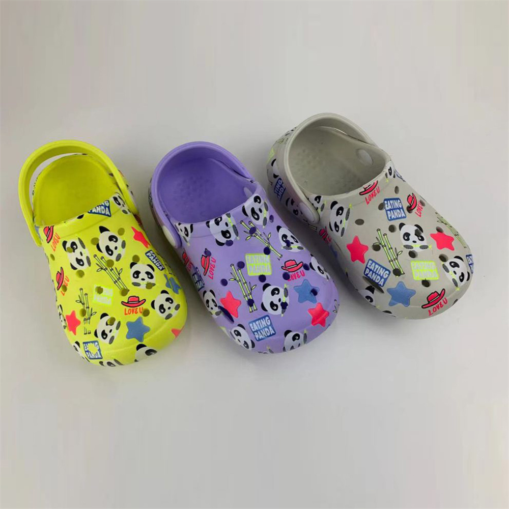 Wholesale China Kids Shoes Company Factories - children clogs QL-2021-5 water transfer print  – Qundeli