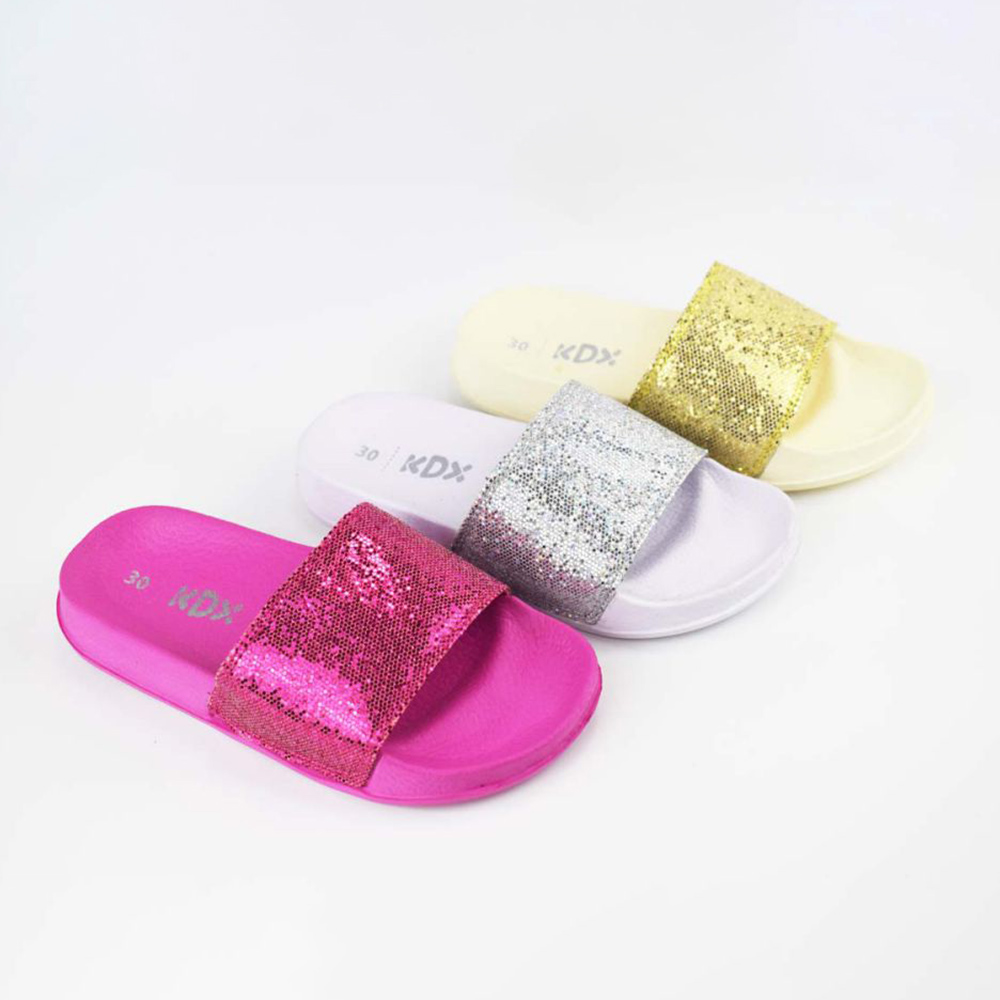 Famous Discount Kid Shoe Manufacturers Suppliers - children slipper QL-1619 glitter  – Qundeli