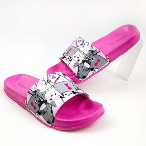 Famous Discount Girl Sandal Companies Factory - fashion lady slipper QL-1619-PF1 pattern  – Qundeli