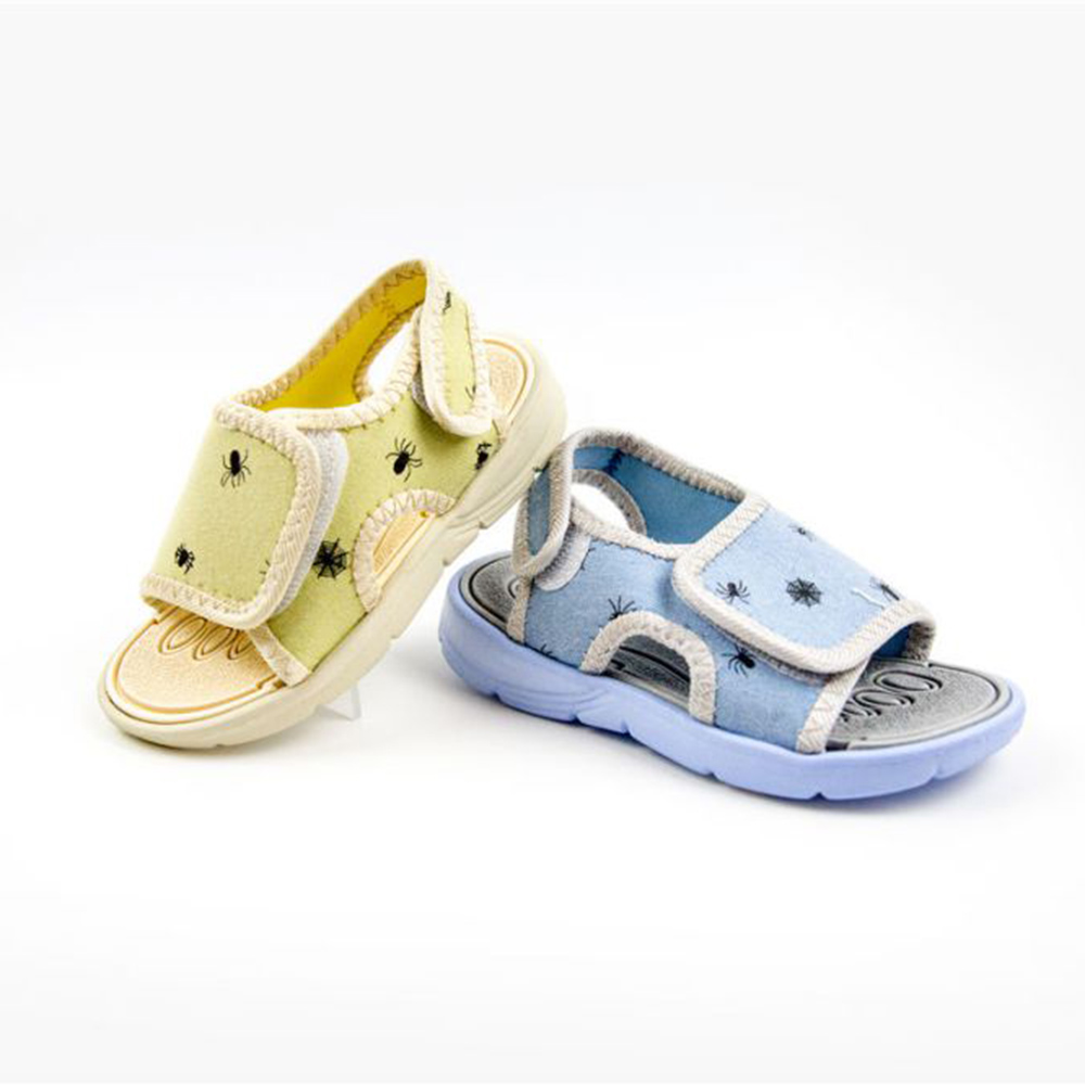 Wholesale China Kids Fur Slippers Manufacturers Suppliers - kids sandal QL-1813 velcro  – Qundeli