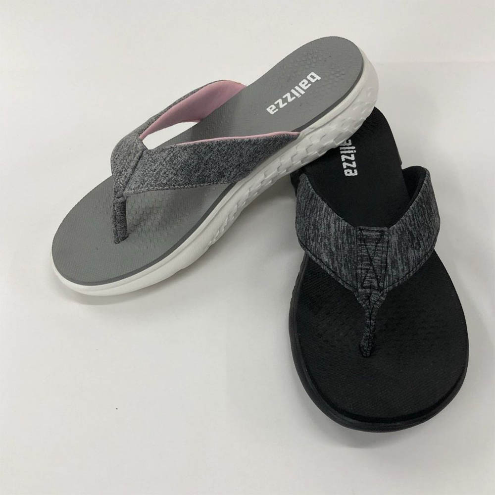 Wholesale China Slippers Woman Manufacturers Suppliers - heightening lady flip flop QL-1867 textile  – Qundeli detail pictures