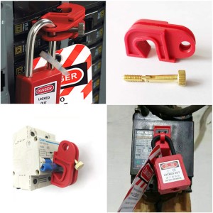 Electrical Circuit Breaker Lockout Loto Devices Qvand M-K05 Tag Out Electrical Mcb Lock