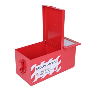 Portable Group Lock Steel Loto Kit Box Plate Safety Lockout Box Station