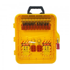 20 lukot Kannettava monikäyttöinen turvallisuus LoTo Lukko Sähköinen Lukitusasema Loto Kit Box