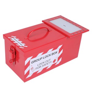 Bloqueo de grupo portátil Kit de loto de aceiro Placa de caixa Estación de caixa de bloqueo de seguridade