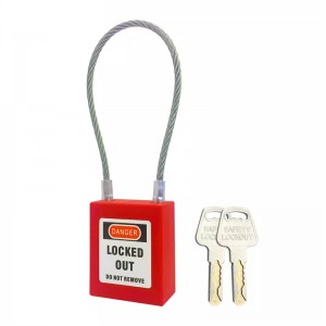 90mm Cable Shackle Padlock Qvand M-Gl90 Keyed Different