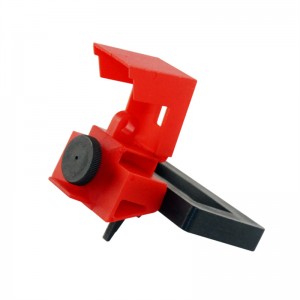 Single Pole Electrical Mcb Lock Nylon Clamp-On Big Circuit Breaker Lockout Tagout For 480-600V