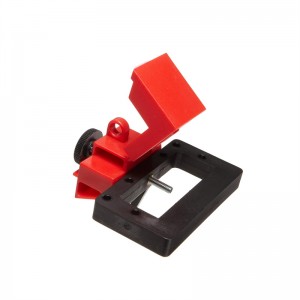 Single Pole Electrical Mcb Lock Nylon Clamp-On Big Circuit Breaker Lockout Tagout For 480-600V