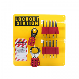 Kombination10 Låse Sikkerhedslås Loto Station Board Qvand Vægmonterede Lockout Kits