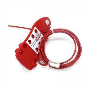 Economy Universal Adjustable 2m Fish Cable Lockout Device Security Cable Valve Lock