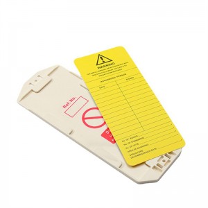 علامة السلامة الهندسية العالمية حامل سقالات بطاقات ABS مخصصة