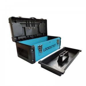 लॉकआउट किट बॉक्स किट लोटो संयोजन उपकरणाच्या दुरुस्तीसाठी लॉकआउट-टॅगआउट