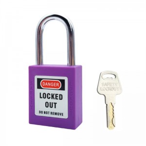 Loto Red Safety Padlock QVAND M-G38 Steel Shackle