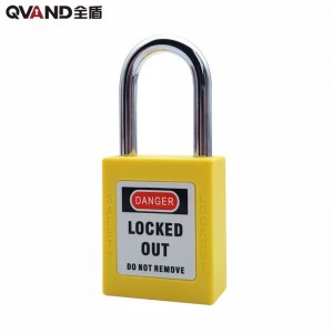 Loto Red Safety Padlock QVAND M-G38 Steel Shackle