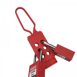 Red Nylon Lockout Key Locking Hasp Qvand M-D11 For Lock Management