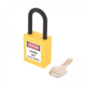 Lockout Tagout Safety Padlocks Manufacturer QVAND N-G38 Nylon shackle