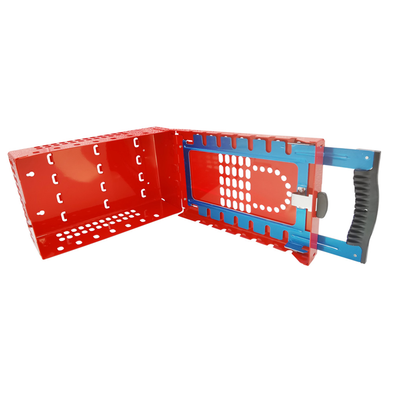 Red Portable Safety Padlock Metal Steel Loto Locko1