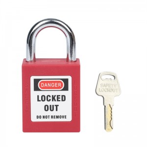 Навісний замок Safety Loto Lockout червоний QVAND M-G25 з ключем різний