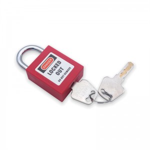 Red Safety Loto Lockout Padlock QVAND M-G25 ຂອງ Keyed Diferent
