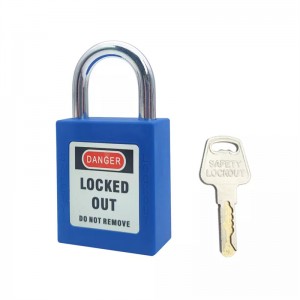 Червен Safety Lockout Lockout Катинар QVAND M-G25 с различен ключ