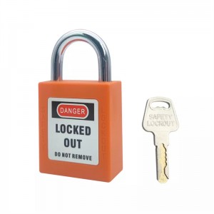 Červený bezpečnostný zámok Loto Lockout QVAND M-G25 s iným kľúčom