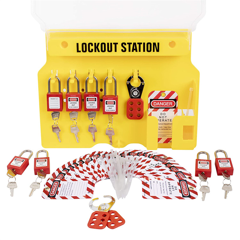 Safety Padlock Station With Dust Proof Transparent1