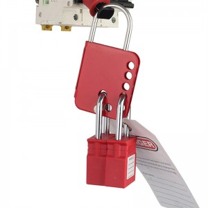 Steel Butterfly Lockout Hasp QVAND M-D27 7 Holes Padlock Master Lock Hasp