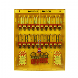 Industrial Wall Mounted Metal Group Loto Safety Lockout Lock Station