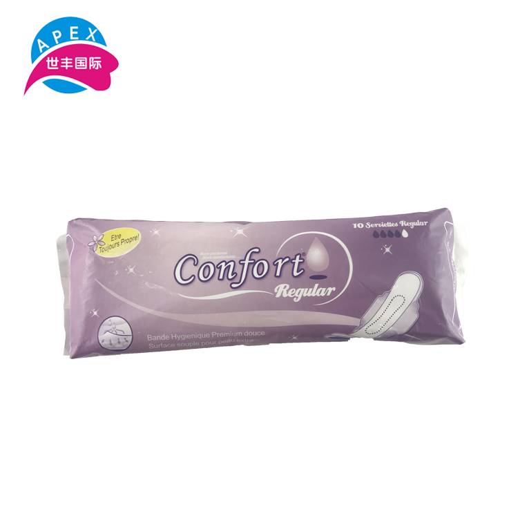 Cheap Price Ultra Thin Overnight 10pcspack Female Sanitary Pad Wholesale in China