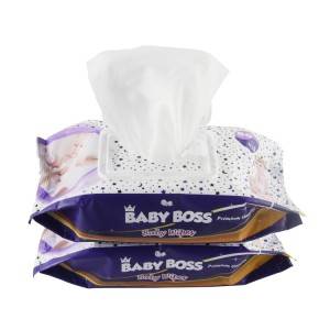 Custom Wet Wipes Dispenser Plastic Box Individually wrapped baby wet wipes
