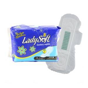 Nice design OEM brand sanitary napkin disposable cotton 100% health