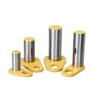Excavator bucket pins and bushings with heat-treatment