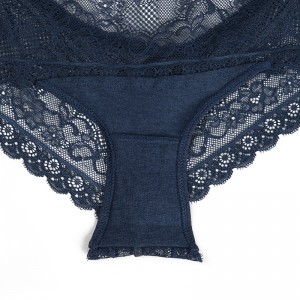 High Quality Oem Knitted Women Underwear Micro Fiber Ladies Breifs Lace 4